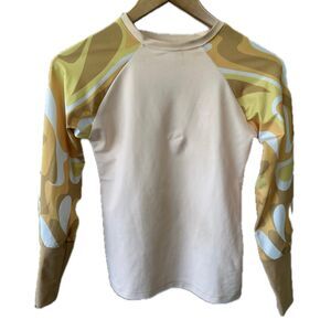 Seea Women's Doheny Long Sleeve Ragland Retro Swim Rash Guard S